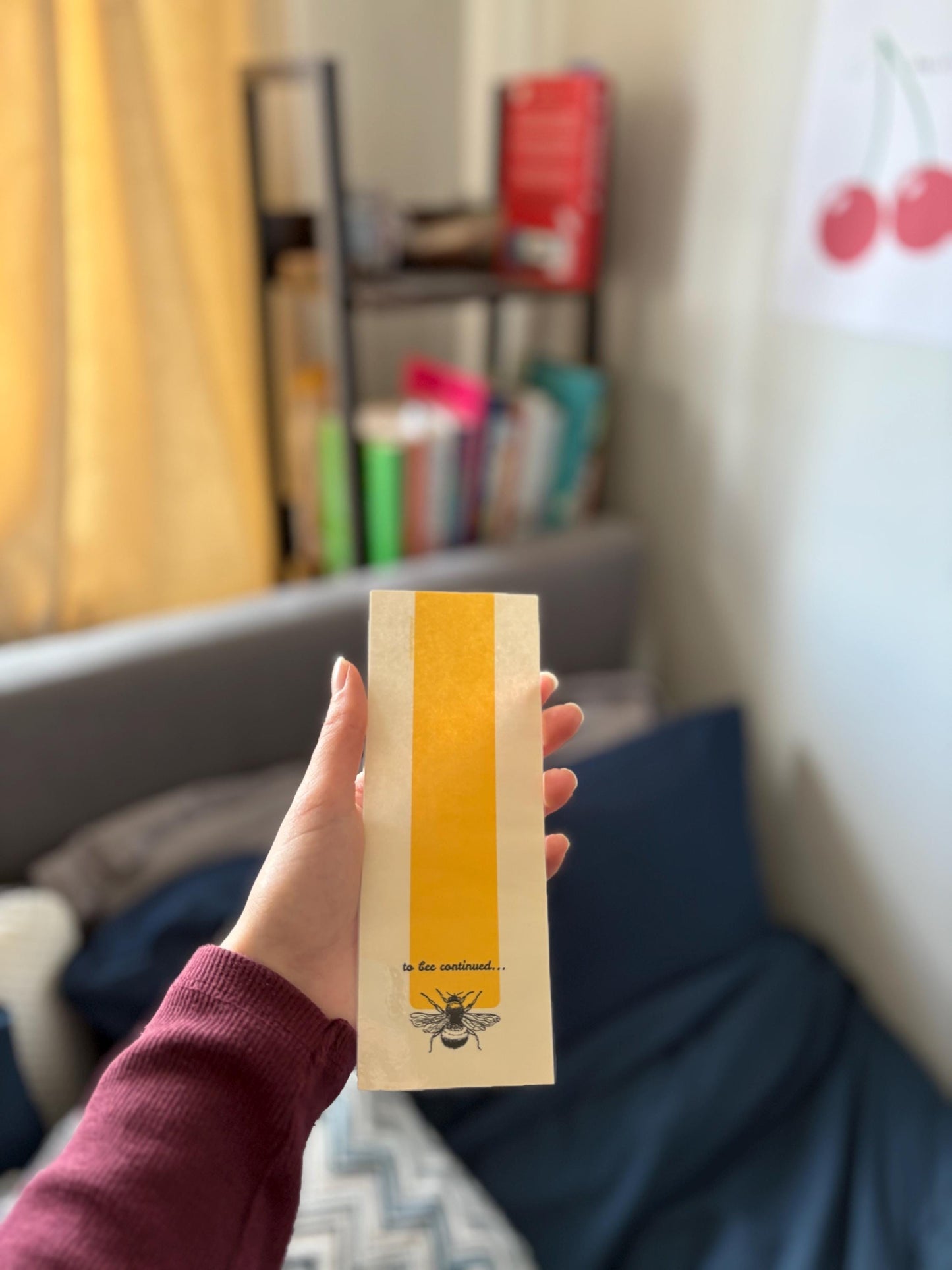 Bumble Bee Bookmark: To Bee Continued - Book Lover Gift (Digital Design)