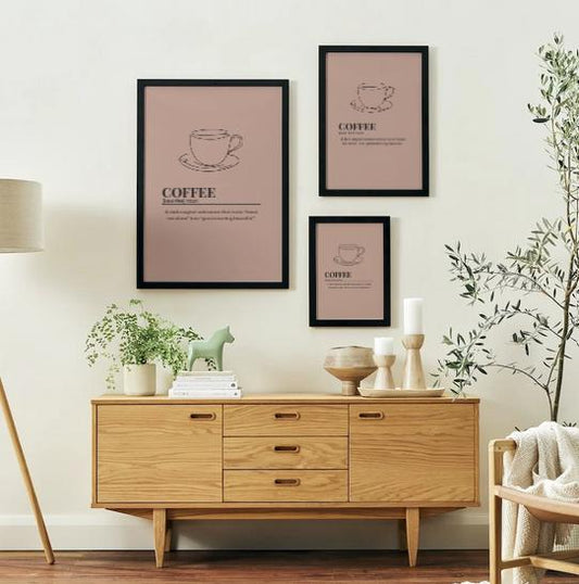 Coffee Definition Print: Humorous Coffee Lover Wall Art (Digital Download A2, A4, A5 Sizes)