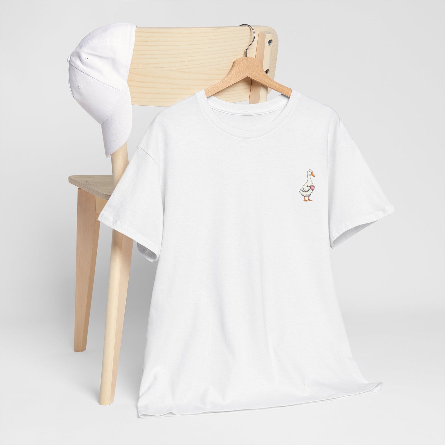 Coffee Duck T-Shirt — "Life Happens. Coffee Helps." Graphic Tee