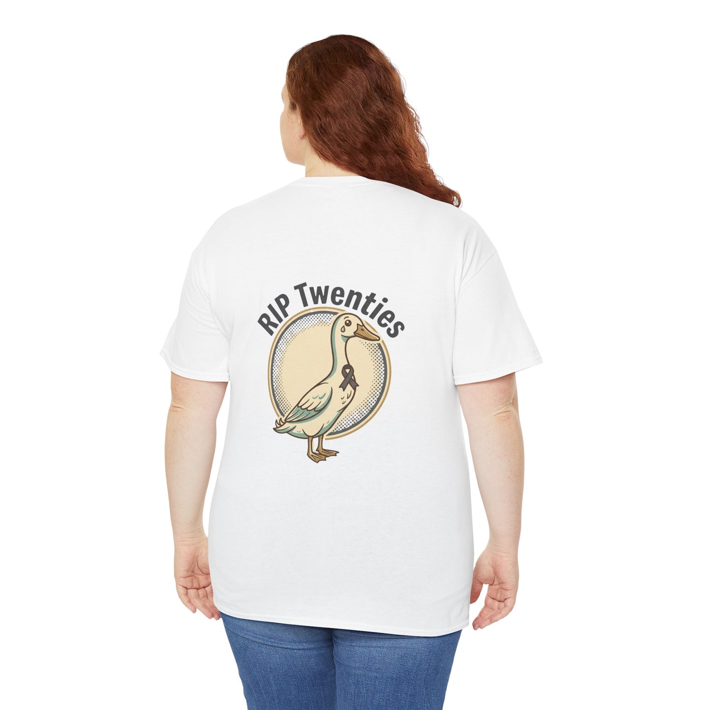 T-Shirt — "R.I.P. Twenties" Vintage Duck Graphic