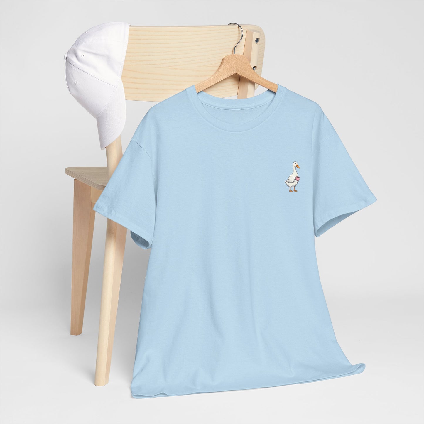 Coffee Duck T-Shirt — "Life Happens. Coffee Helps." Graphic Tee