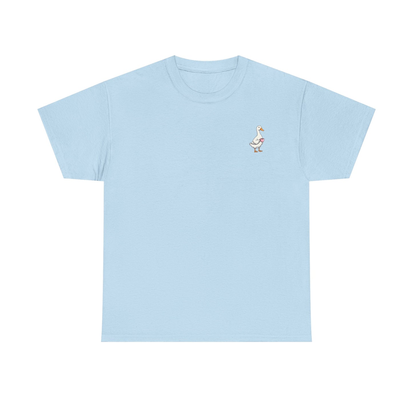 Coffee Duck T-Shirt — "Life Happens. Coffee Helps." Graphic Tee