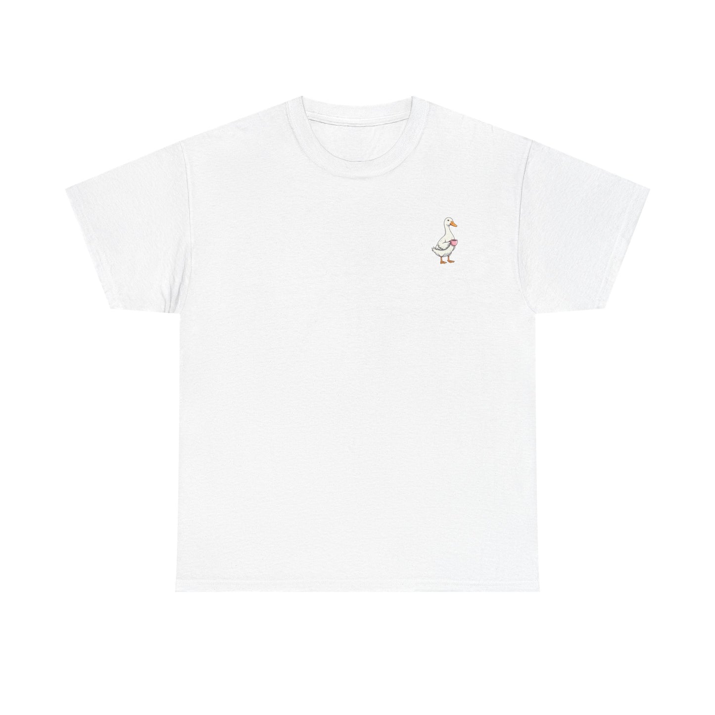 Coffee Duck T-Shirt — "Life Happens. Coffee Helps." Graphic Tee
