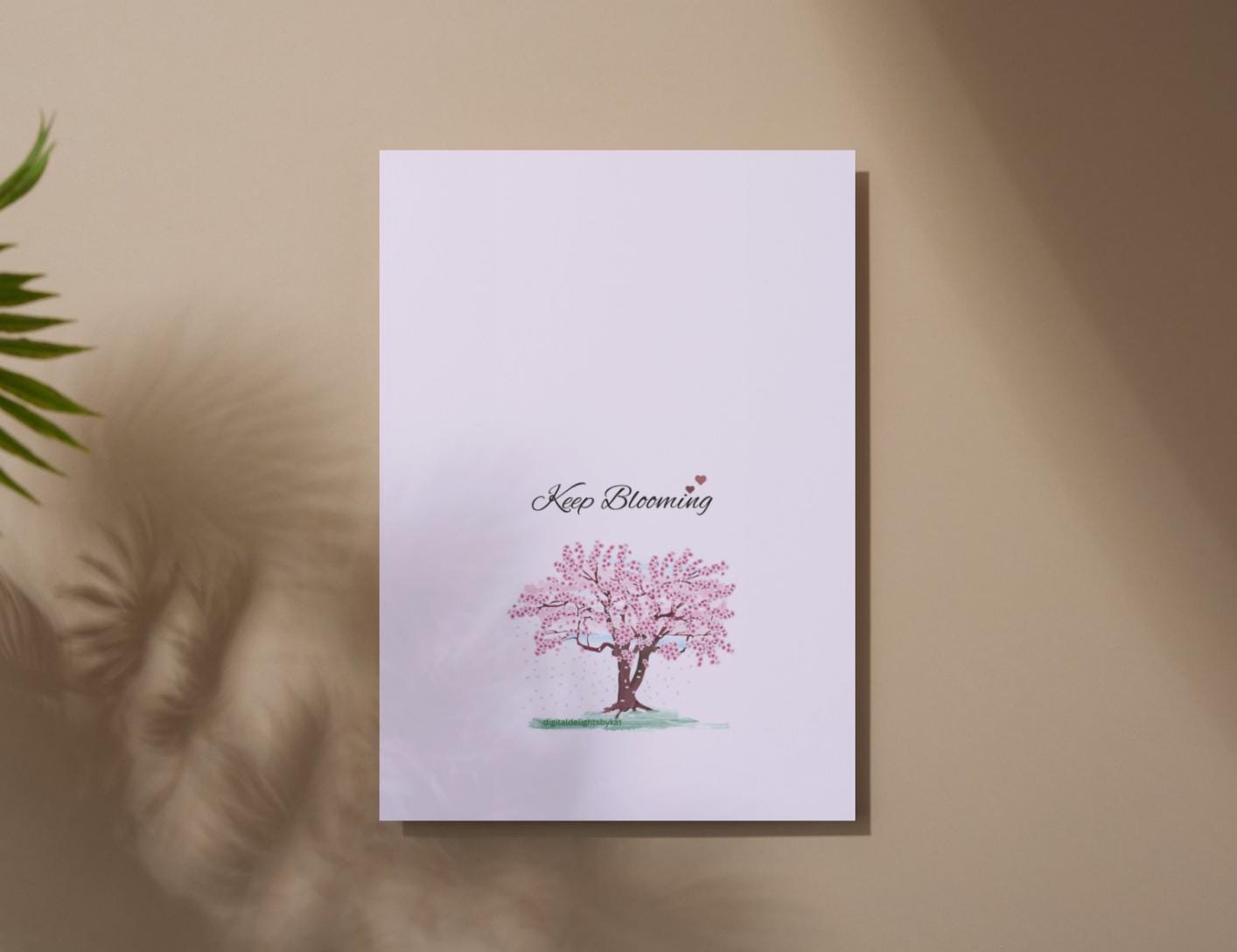 Keep Blooming Poster: Blossom Tree Wall Art (Digital Download)