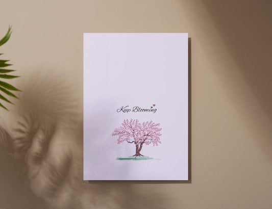 Keep Blooming Poster: Blossom Tree Wall Art (Digital Download)