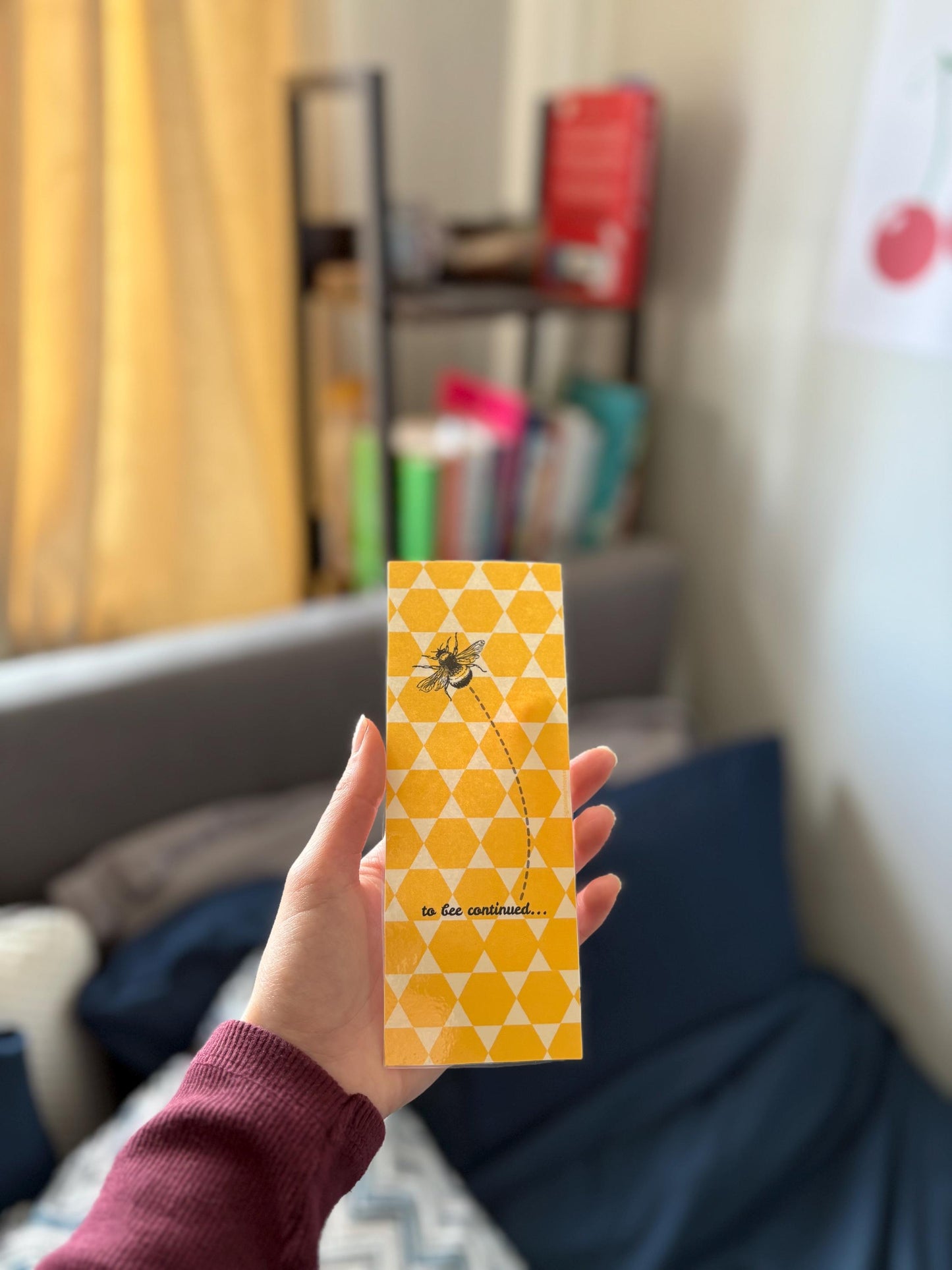 Bumble Bee Bookmark: To Bee Continued - Book Lover Gift (Digital Design)
