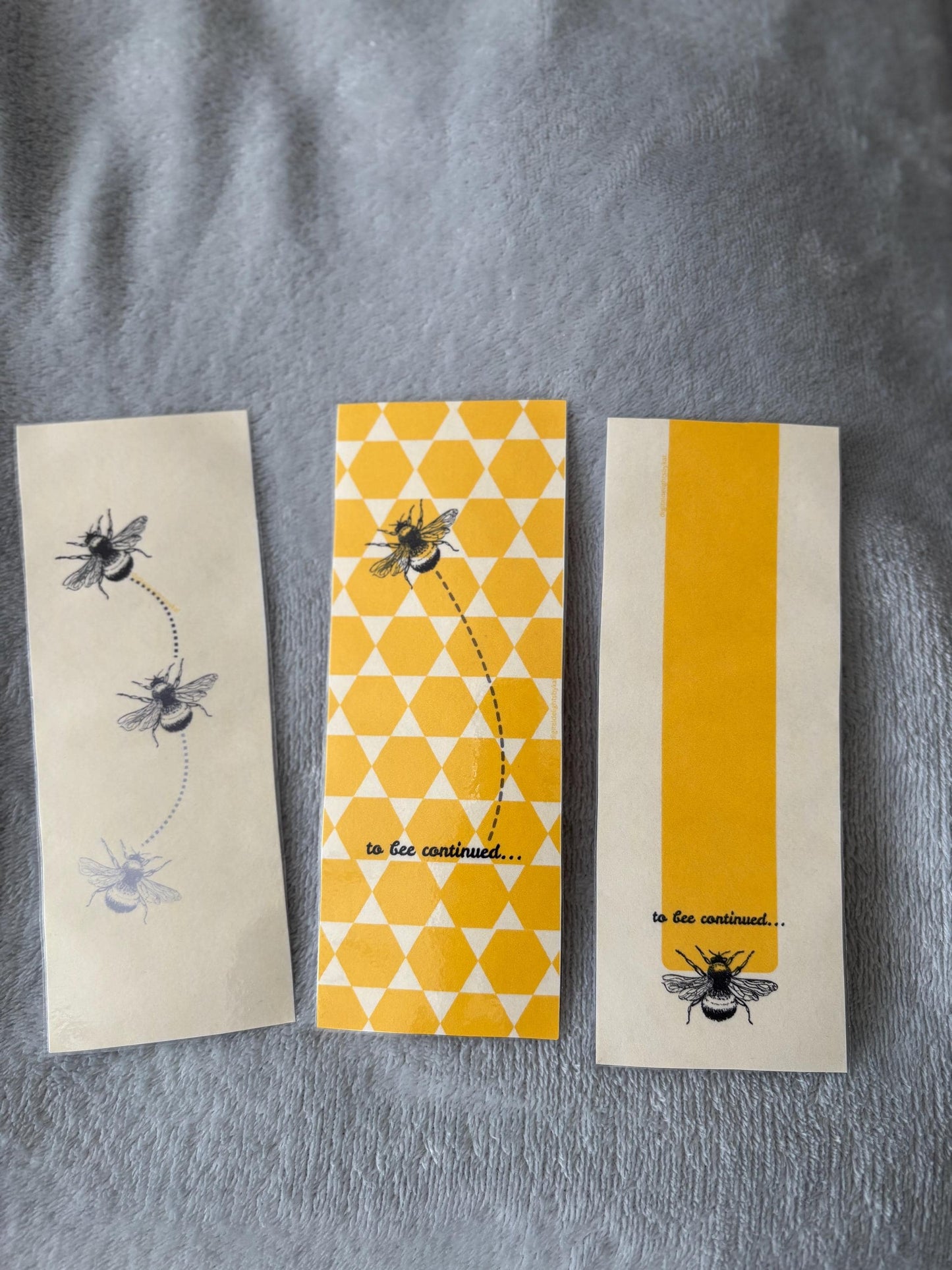 Bumble Bee Bookmark: To Bee Continued - Book Lover Gift (Digital Design)