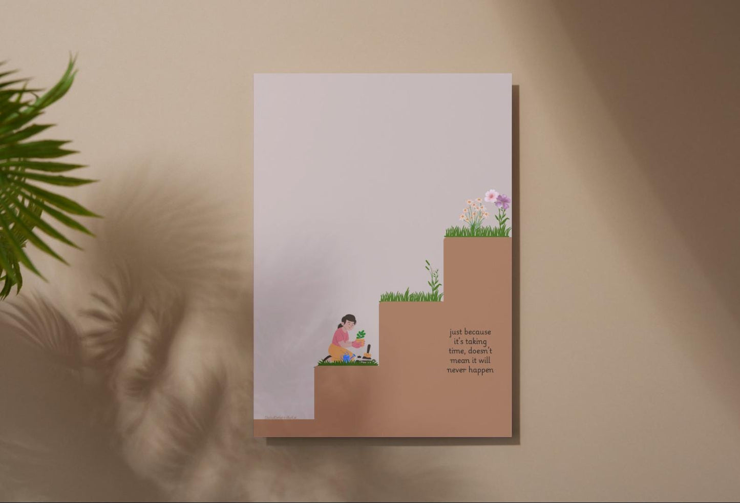 Growth Mindset Poster: Positive Affirmation, Therapy Decor (Digital Download A2, A4, A5 Sizes)
