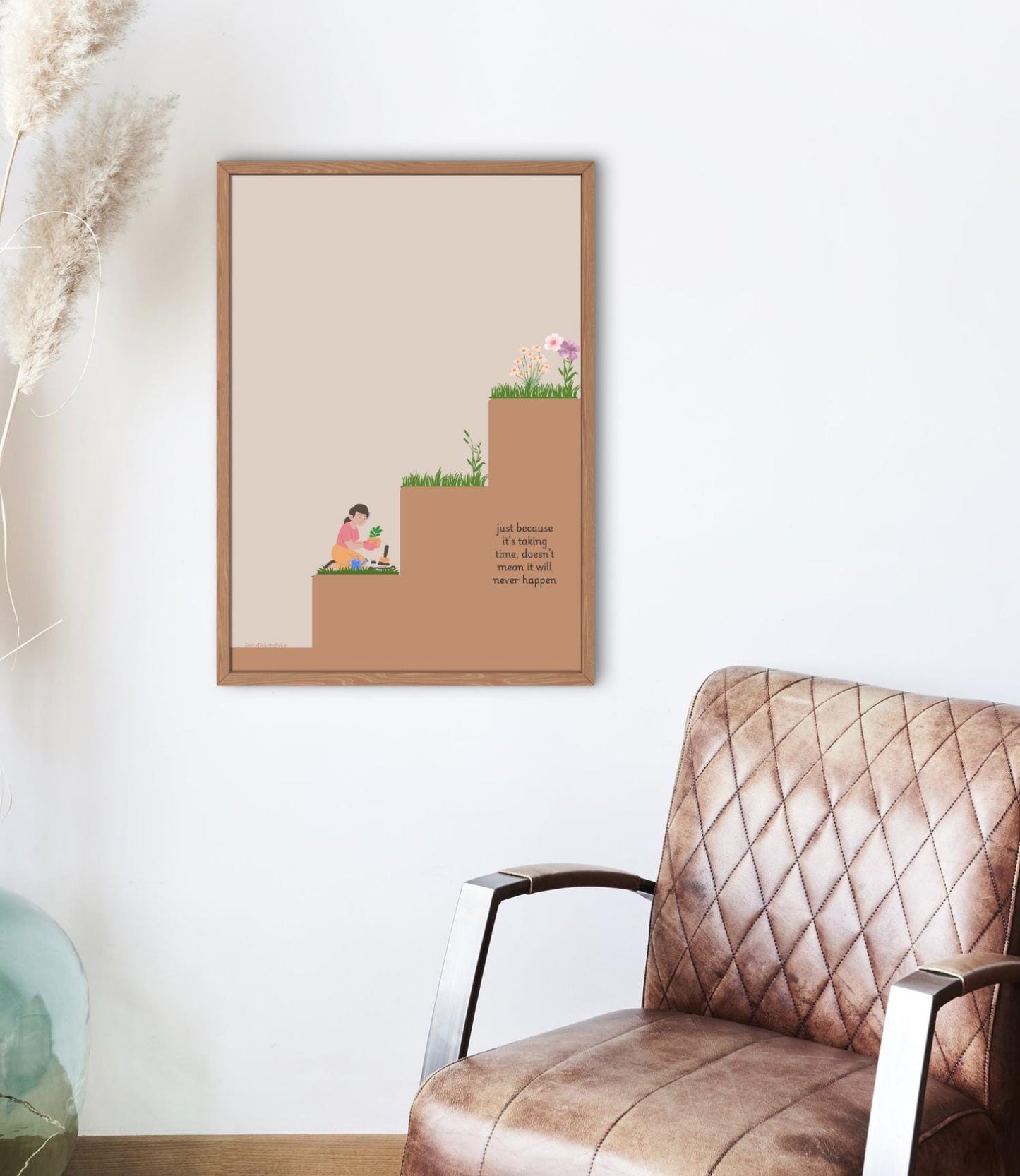 Growth Mindset Poster: Positive Affirmation, Therapy Decor (Digital Download A2, A4, A5 Sizes)