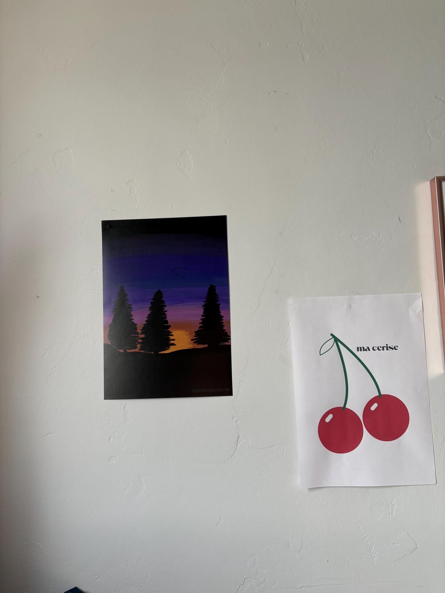 Cherry Print: "Ma Cerise" Kitchen Wall Art (Digital Download)