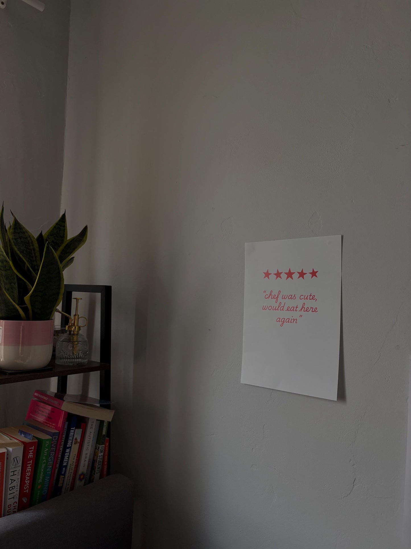 Funny Restaurant Review Poster, Kitchen Decor (Digital Download)